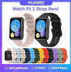 Huawei Watch Fit 2 / Watch Fit2 / YDA-B19V / YDA-B09S Soft Silicone Replacement Strap Band - Full Color Buckle