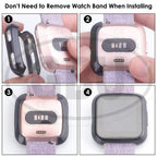 Compatible with Fitbit Versa / Versa 2 / Versa 3 / Versa 4 TPU Full Cover Protector Case (NOT ORIGINAL)