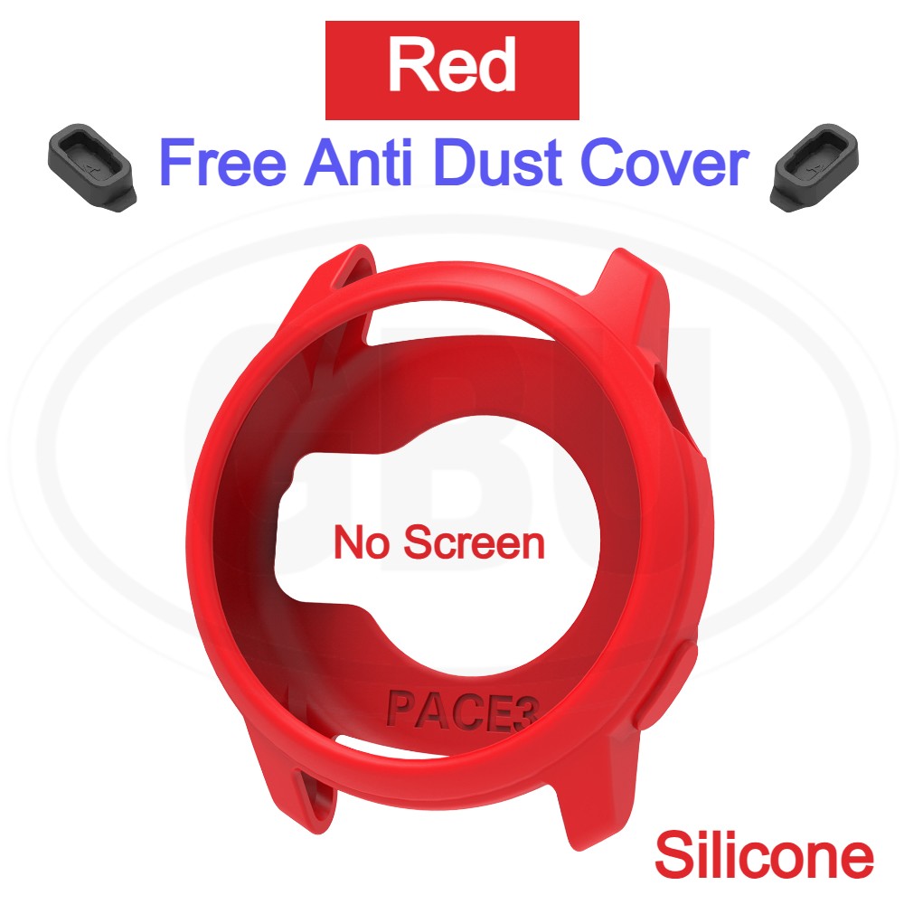Coros Pace 3 Silicone and Full Cover Case with Tempered Glass Protector Screen - 2-in-1 TPU Cover