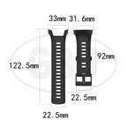 Suunto 5 Smartwatch Tali Silikon Lembut / Watch Strap (High Quality)