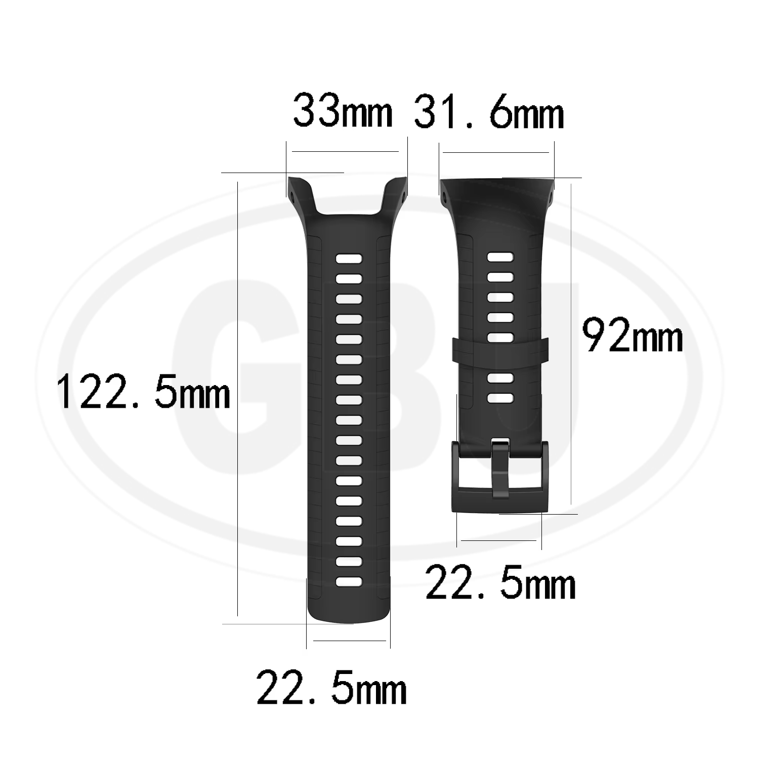 Suunto 5 Smartwatch Tali Silikon Lembut / Watch Strap (High Quality)