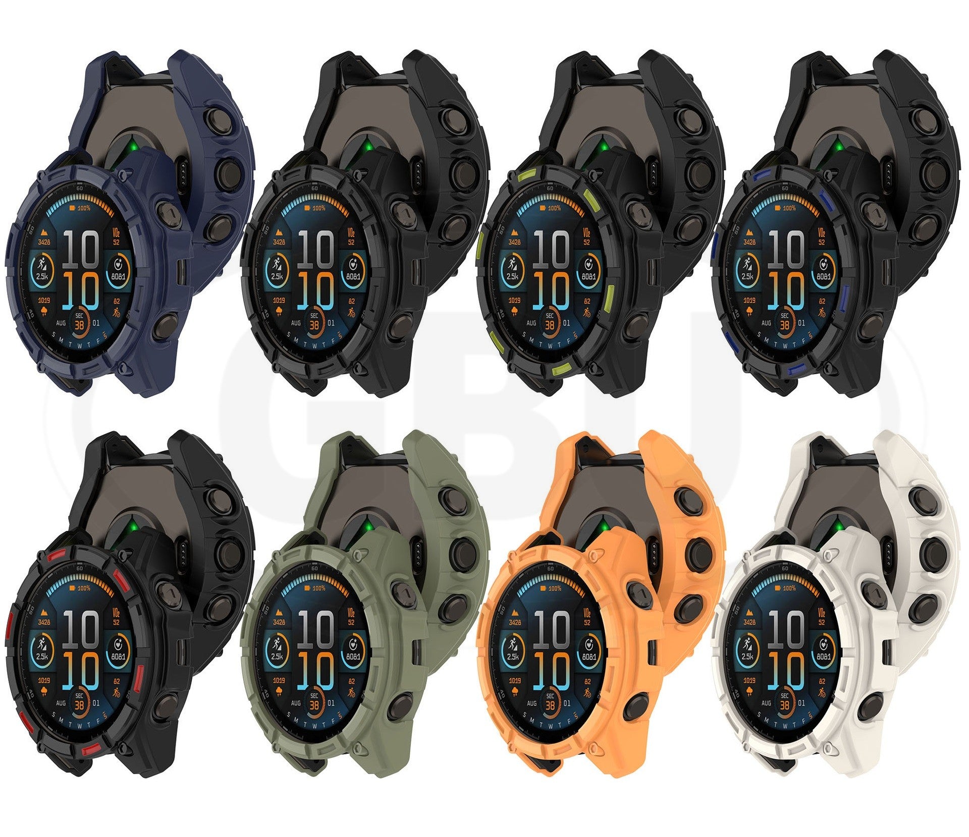 Garmin Fenix 7 Pro 47mm / Fenix 7 Pro 47mm Sarung Half Silikon - No Screen  PERCUMA Anti-Dust Cover