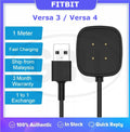 Fitbit Versa 4 / Versa 3 / Sense / Sense 2 Charger USB Charging Cable Dock Cradle Station [High Quality]