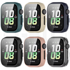 Honor Watch 5 Silicone and Full Cover Case with Tempered Glass Protector Screen - 2-in-1 TPU Cover
