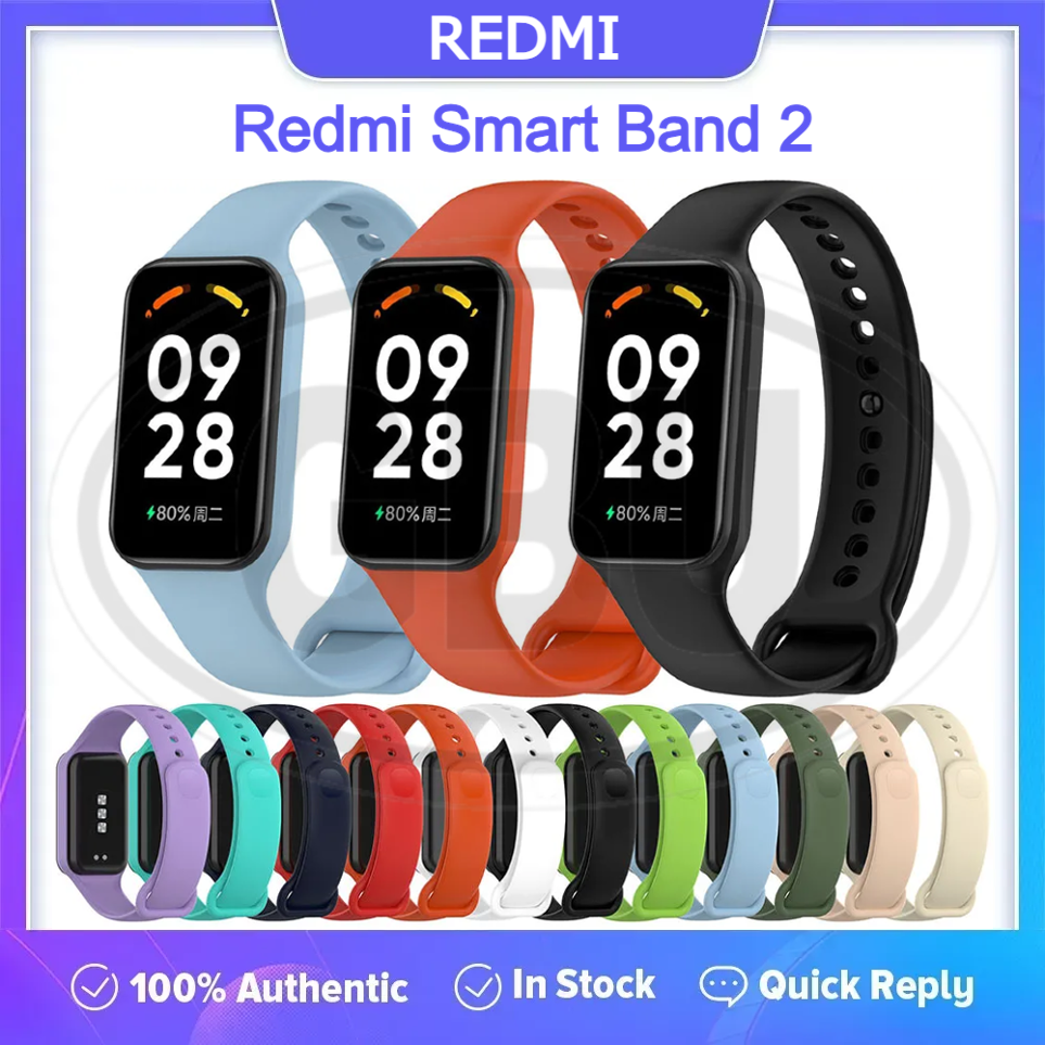 Compatible with Xiaomi Redmi Smart Band 2 / Redmi Band 2 Soft Silicone Replacement Strap Band (NOT ORIGINAL)