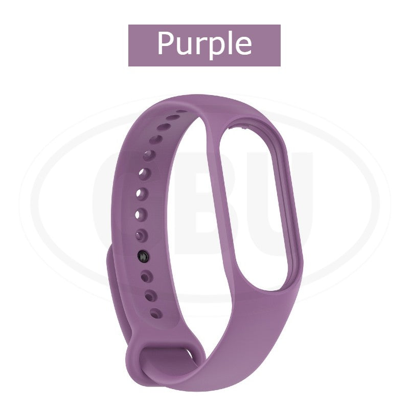 Xiaomi MI Band 7 / Band 6/ Band 5 Silicone Replacement Strap Band - Black Color Buckle