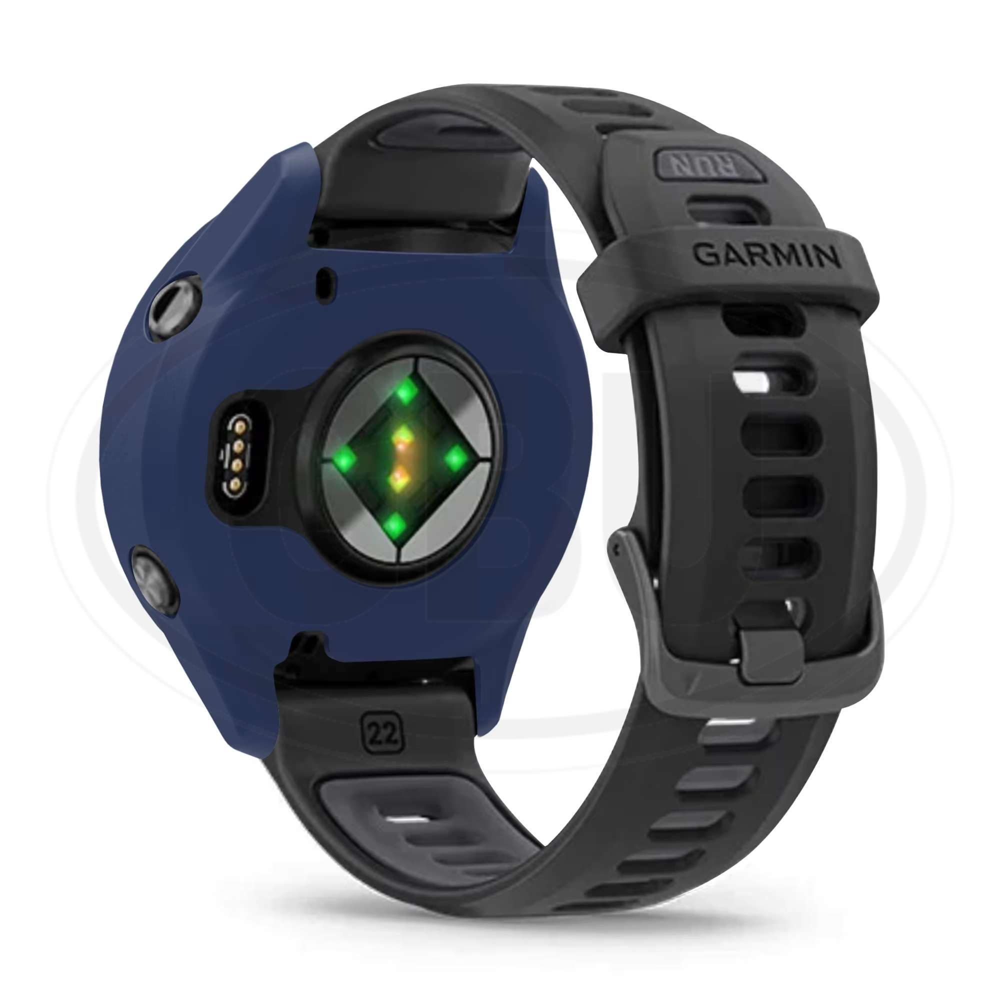 Garmin Forerunner 970 / Forerunner 970 Sarung Full Built-in Tempered Glass / Sarung Half Silikon - No Screen