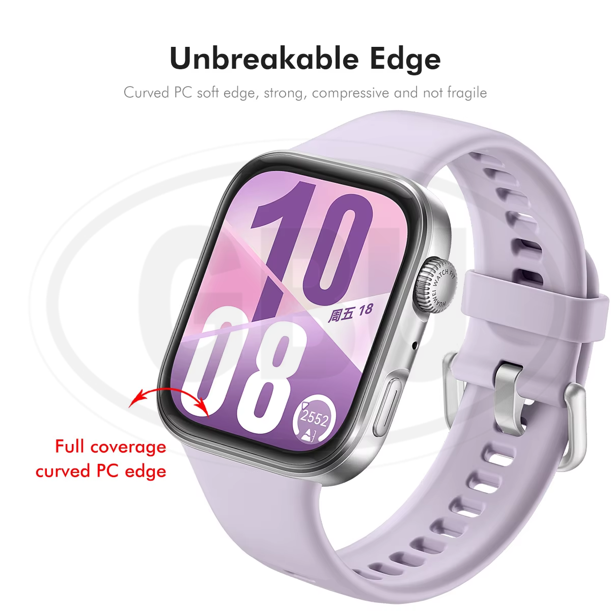 < 2pcs > Huawei Watch Fit 4 / Fit 4 Pro 3D Full Cover Screen Protector / Tempered Glass - Full Screen