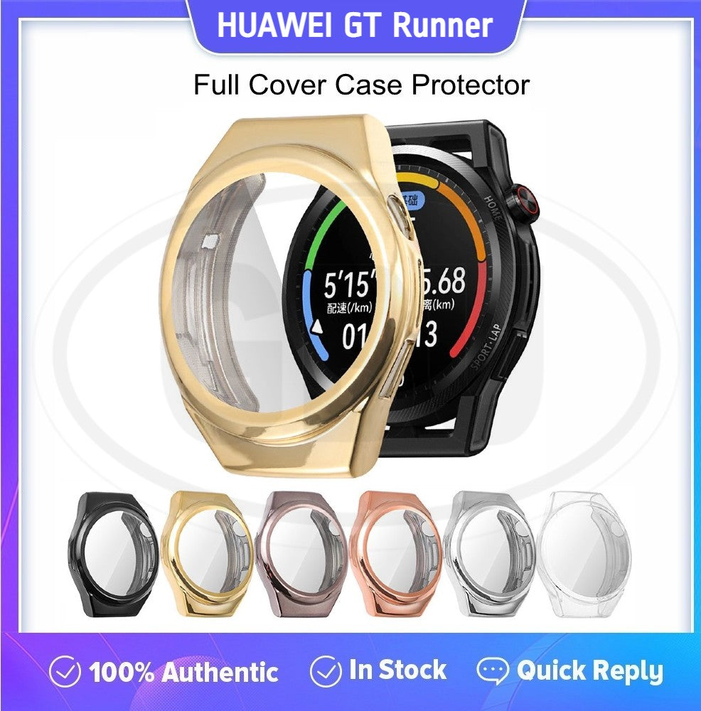Compatible with Huawei GT Runner Sarung Full TPU Built-in Screen Protector Cover (NOT ORIGINAL)