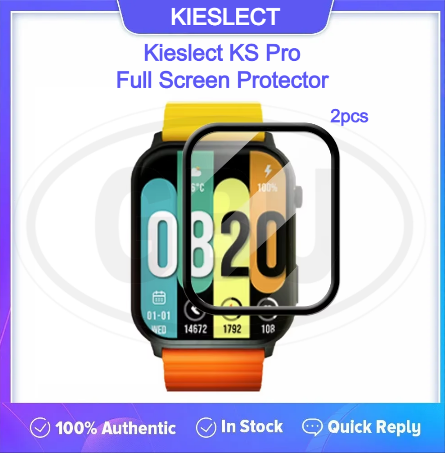 [2pcs] Kieslect KS Pro / Kieslect Calling Watch Ks Pro Full Cover Screen Protector - Full Screen