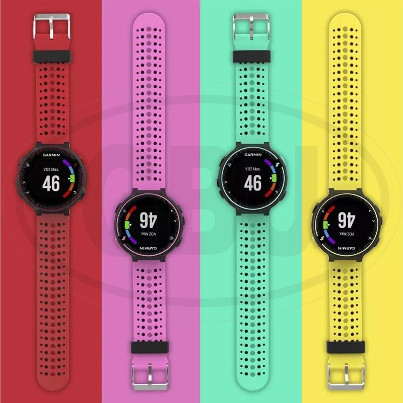 Garmin Forerunner 235 735XT 230 630 Approach S5 S6 Soft Silicone Strap Band - 22mm