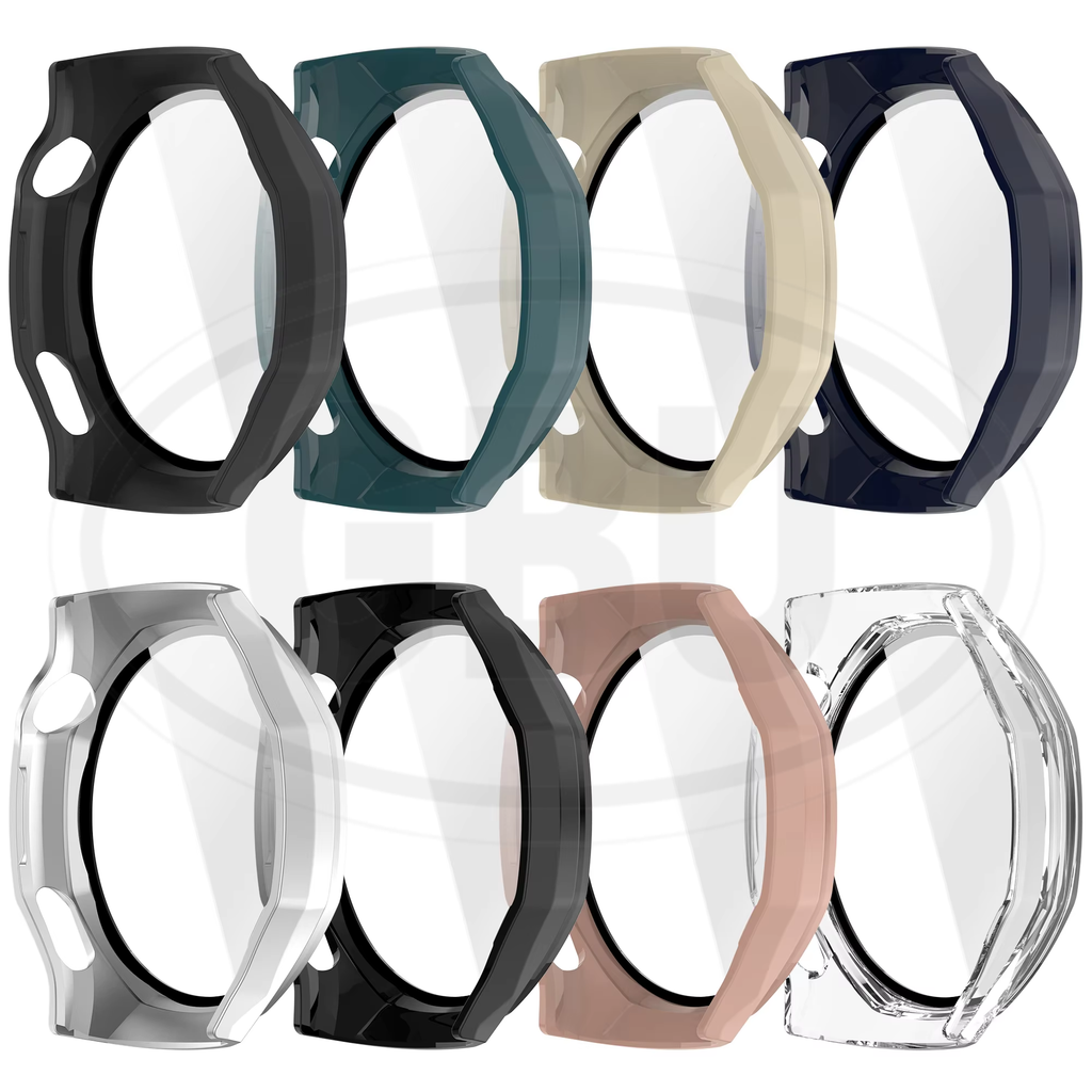 Huawei GT6 Pro 46mm Sarung Full Built-in Tempered Glass Cover / Sarung Half Silikon - No Screen