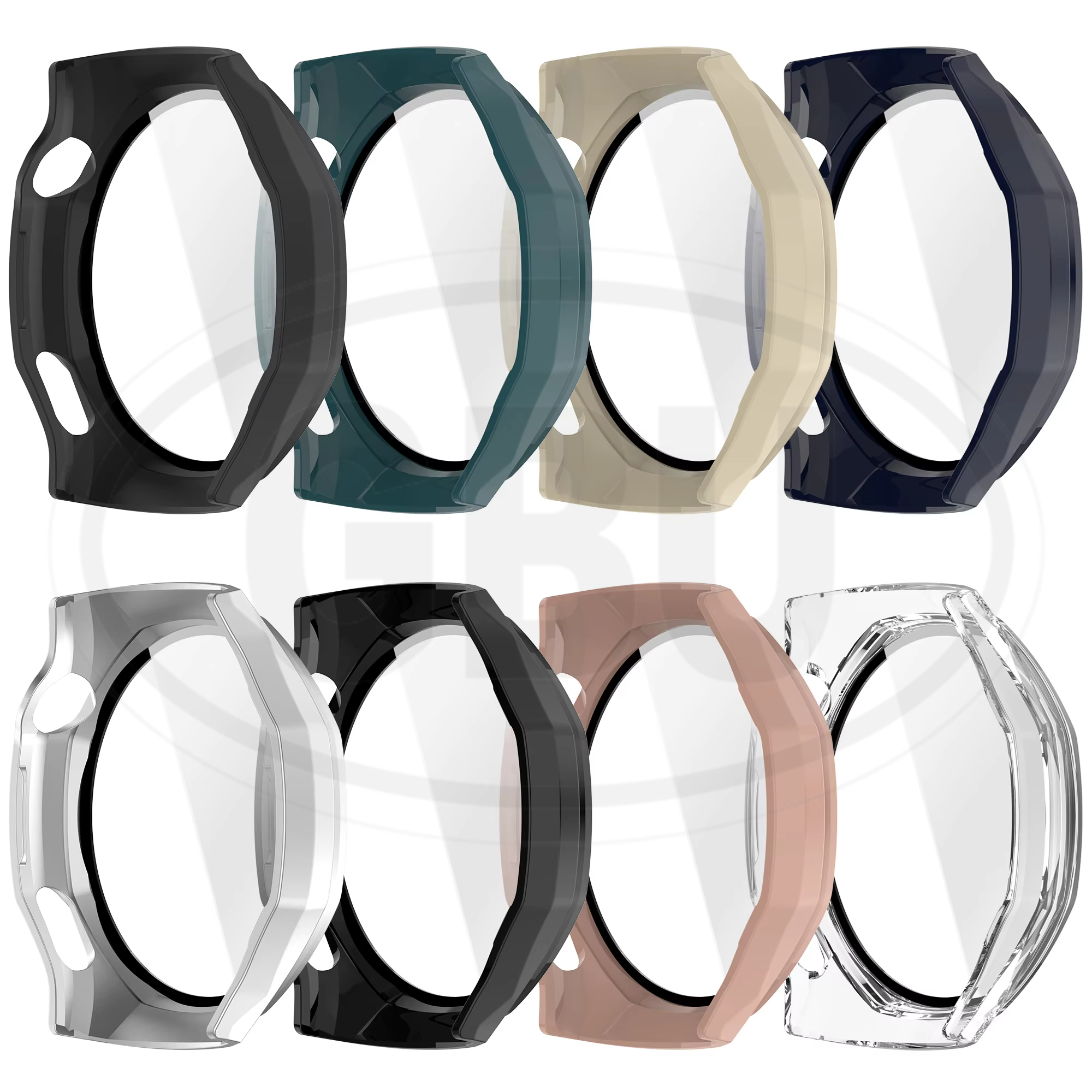 Huawei GT6 Pro 46mm Sarung Full Built-in Tempered Glass Cover / Sarung Half Silikon - No Screen