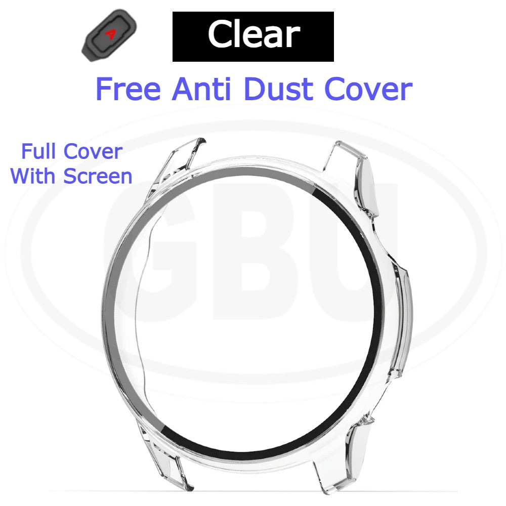 Coros Pace 2 Full Cover Case with Tempered Glass Protector  / Silicone Half Cover Protector Case - No Screen
