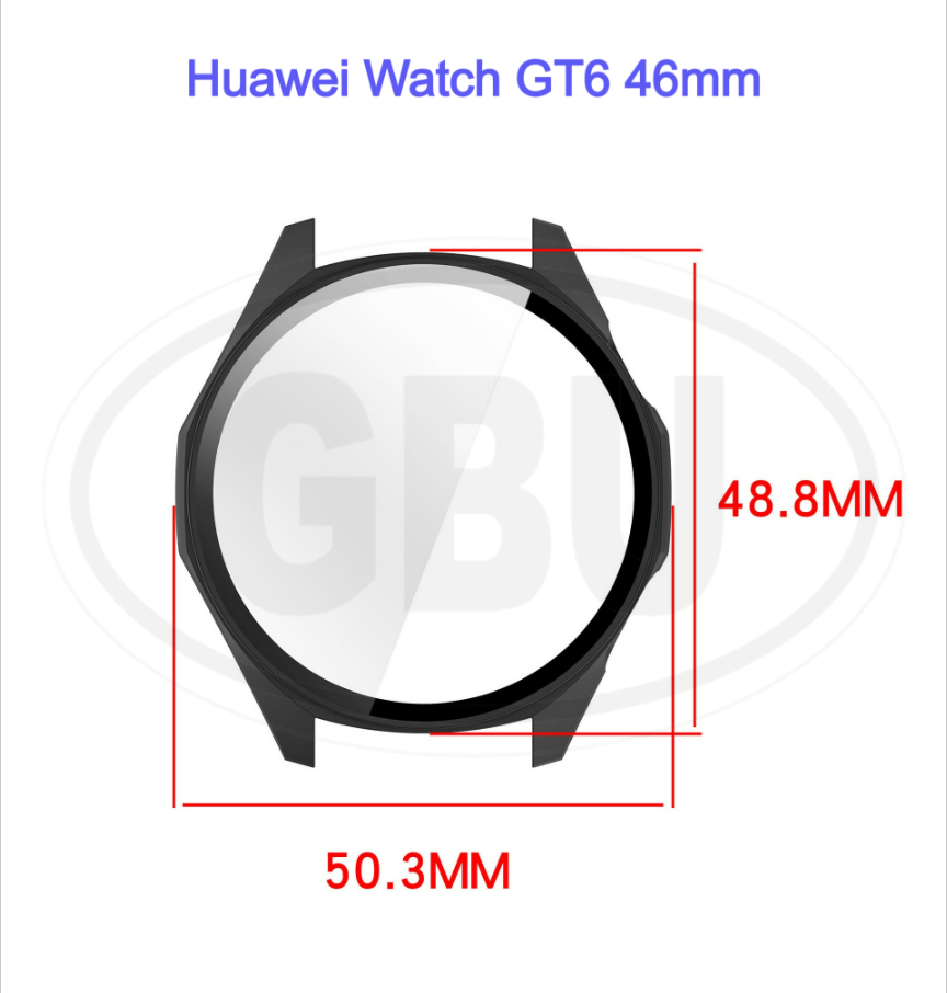 Huawei GT6 46mm / GT6 41mm Sarung Full TPU Built-in Screen Protector Cover / Sarung Half Silikon - No Screen