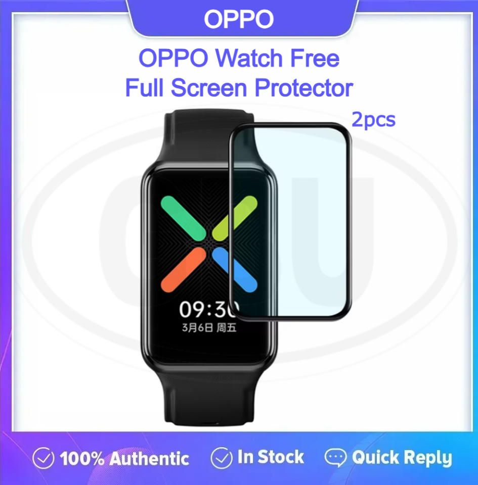 < 2pcs > OPPO Watch Free 3D Full Cover Screen Protector - Full Screen