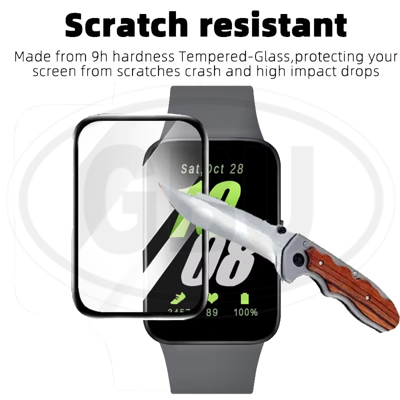 [2pcs] Samsung Galaxy Fit 3 / Fit3 / SM-R390 / R390 3D Full Cover Screen Protector - Full Screen