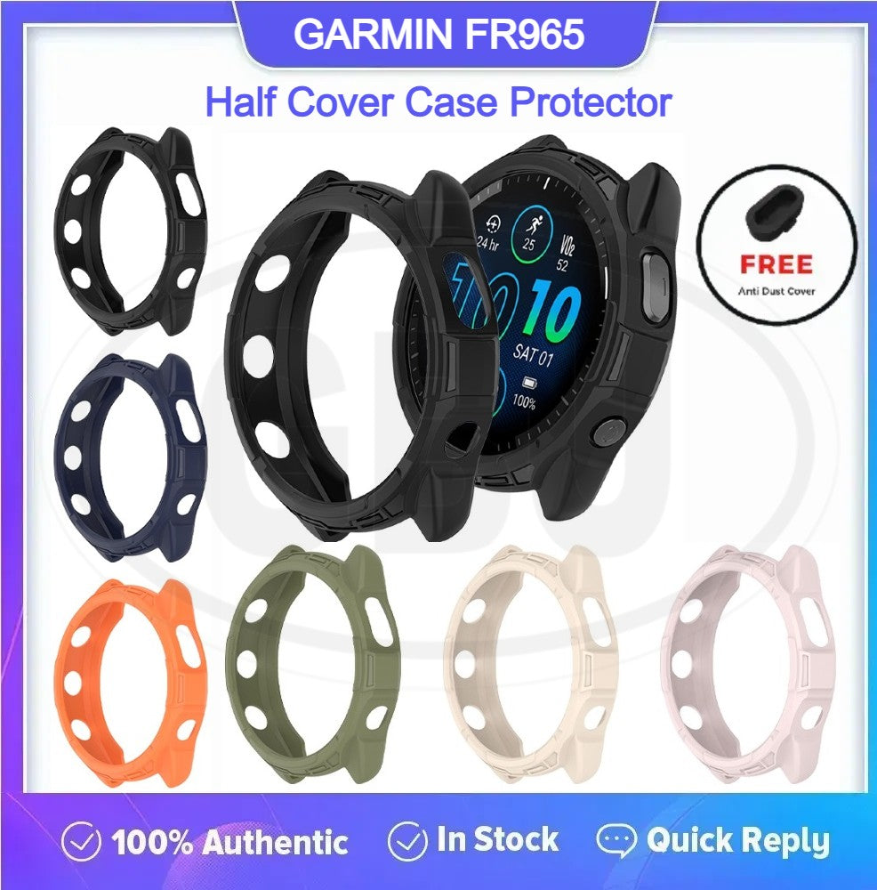 Garmin Forerunner 965 / FR965 TPU Half Cover Protector Case - No Screen
