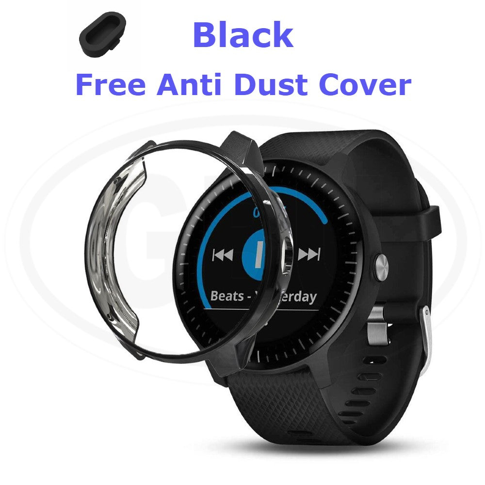 Compatible with Garmin Vivoactive 3 / Vivoactive 3 Element TPU Half Cover Protector Case - No Screen (NOT ORIGINAL)