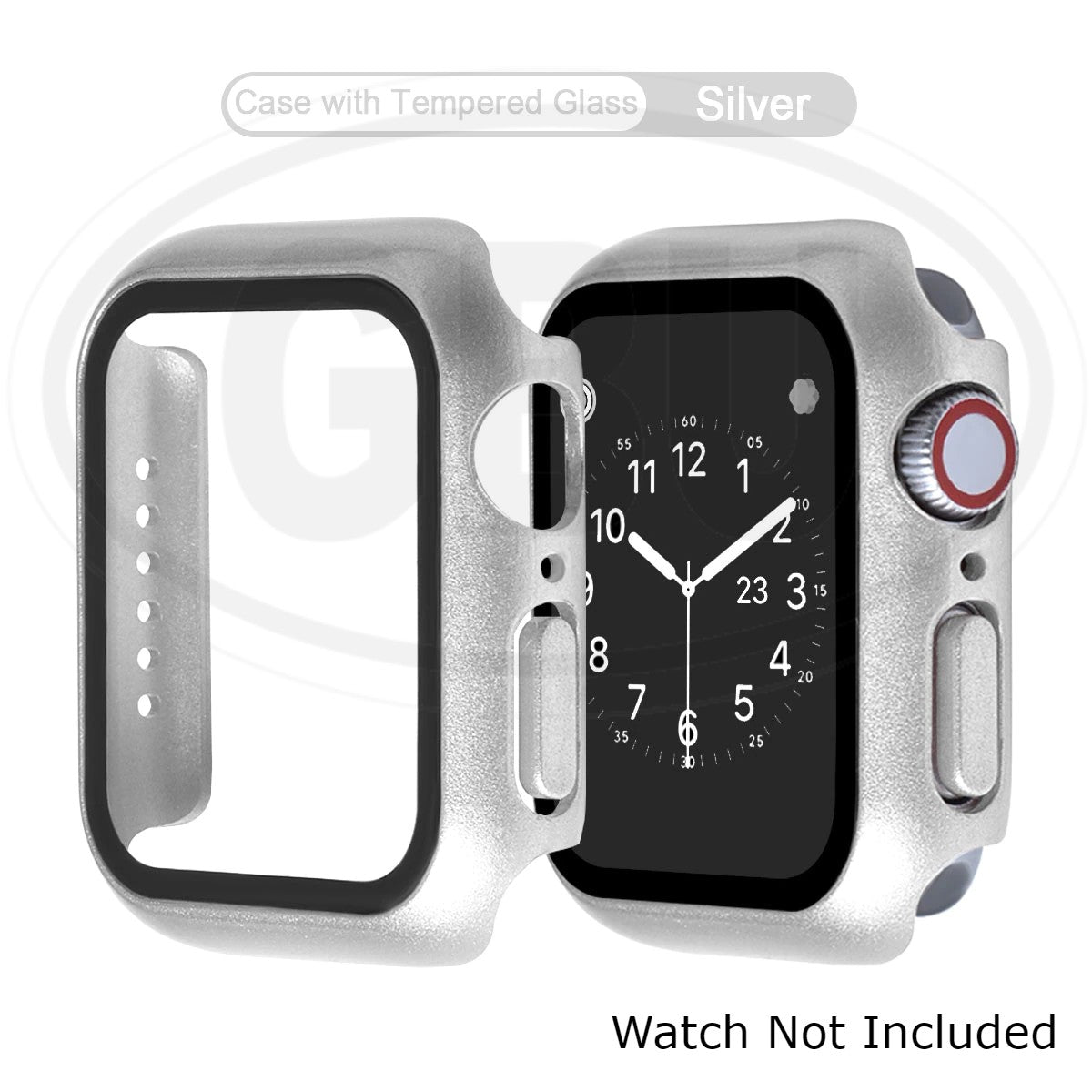 Apple Watch Series 9/8/7/SE/6/5/4/3/2/1 For 38mm/40mm/41mm/42mm/44mm/45mm/49mm Cover Case with Tempered Glass Screen
