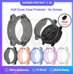 Garmin Instinct 2 Solar / 2S Solar / 2 Solar Tactical TPU Half Cover Protector Case - No Screen