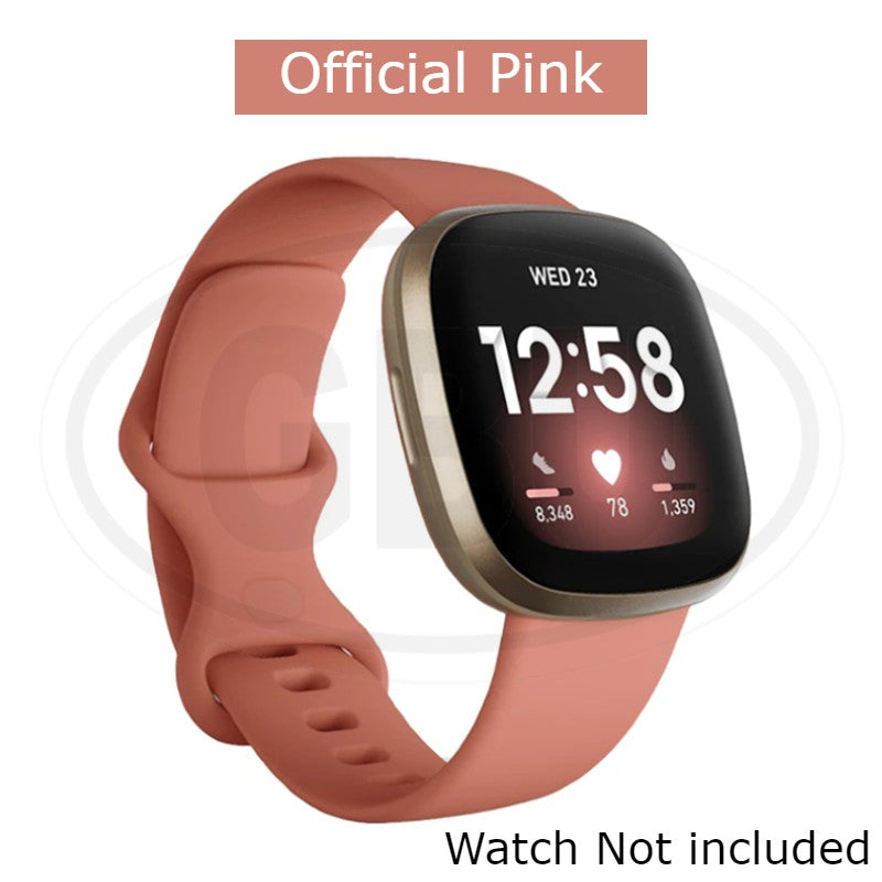 Fitbit Versa 4 / Sense 2 / Versa 3 / Sense Smart Watch Soft Silicone Replacement Band Strap - Small size