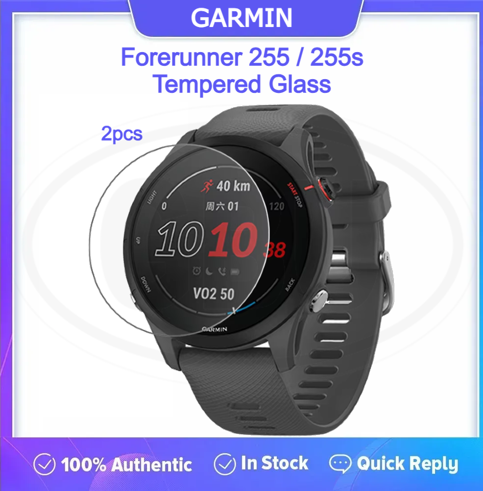[2pcs] Garmin Forerunner 255 / Forerunner 255s / FR255 / FR255s Screen Protector HD Tempered Glass