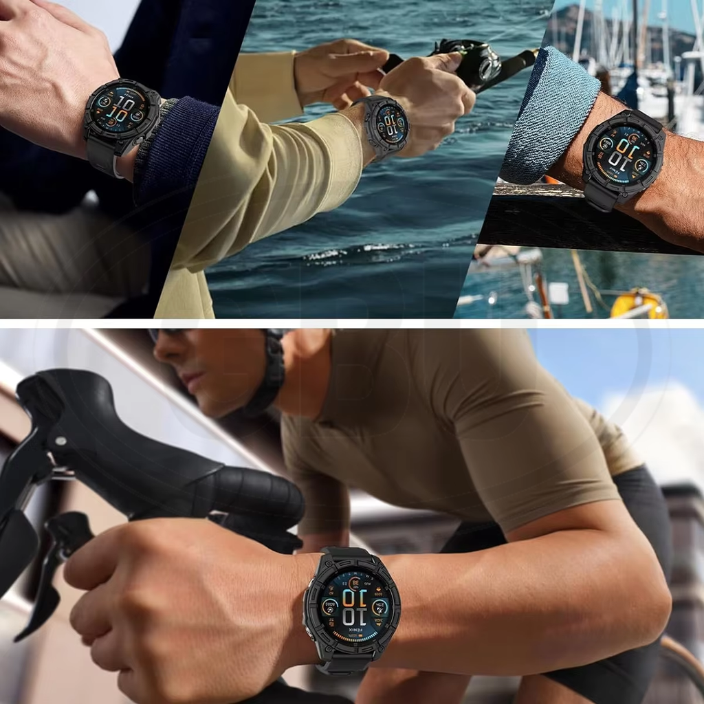 Garmin Quatix 8 47mm / Quatix 8 51mm Sarung Half Silikon - No Screen  PERCUMA Anti-Dust Cover