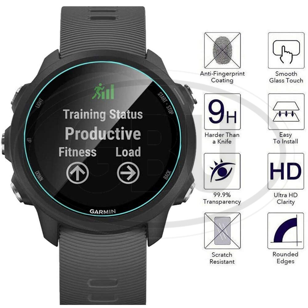[2pcs] Garmin Forerunner 245 / FR245 Music / FR245 Screen Protector HD Tempered Glass