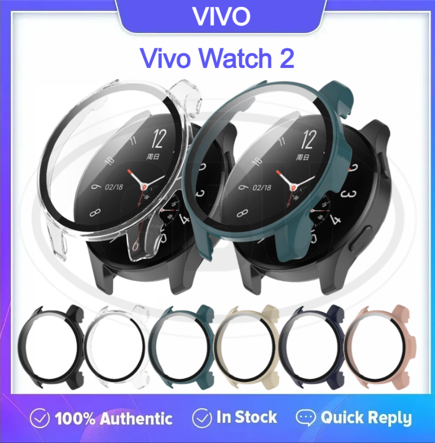 Vivo Watch 2 Sarung Full Built-in Tempered Glass Cover