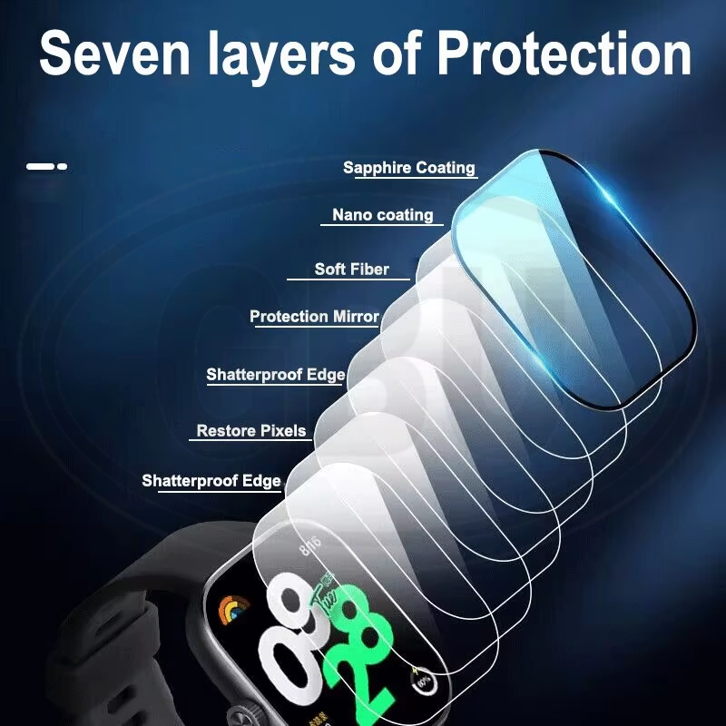 [2pcs] Xiaomi Redmi Watch 4 / Redmi 4 3D Full Cover Screen Protector - Full Screen