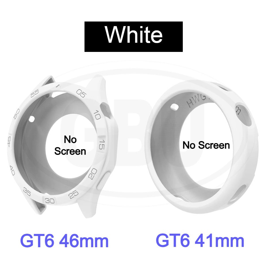 Huawei GT6 46mm / GT6 41mm Sarung Full TPU Built-in Screen Protector Cover / Sarung Half Silikon - No Screen