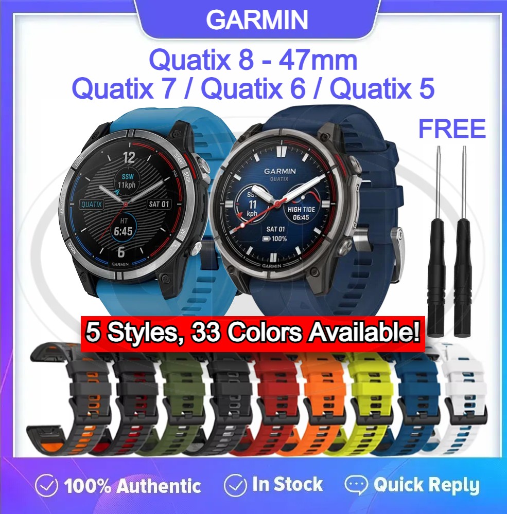 Garmin Quatix 8 - 47mm / Quatix 7 / Quatix 6 / Quatix 5 QuickFit Tali Watch - 22mm