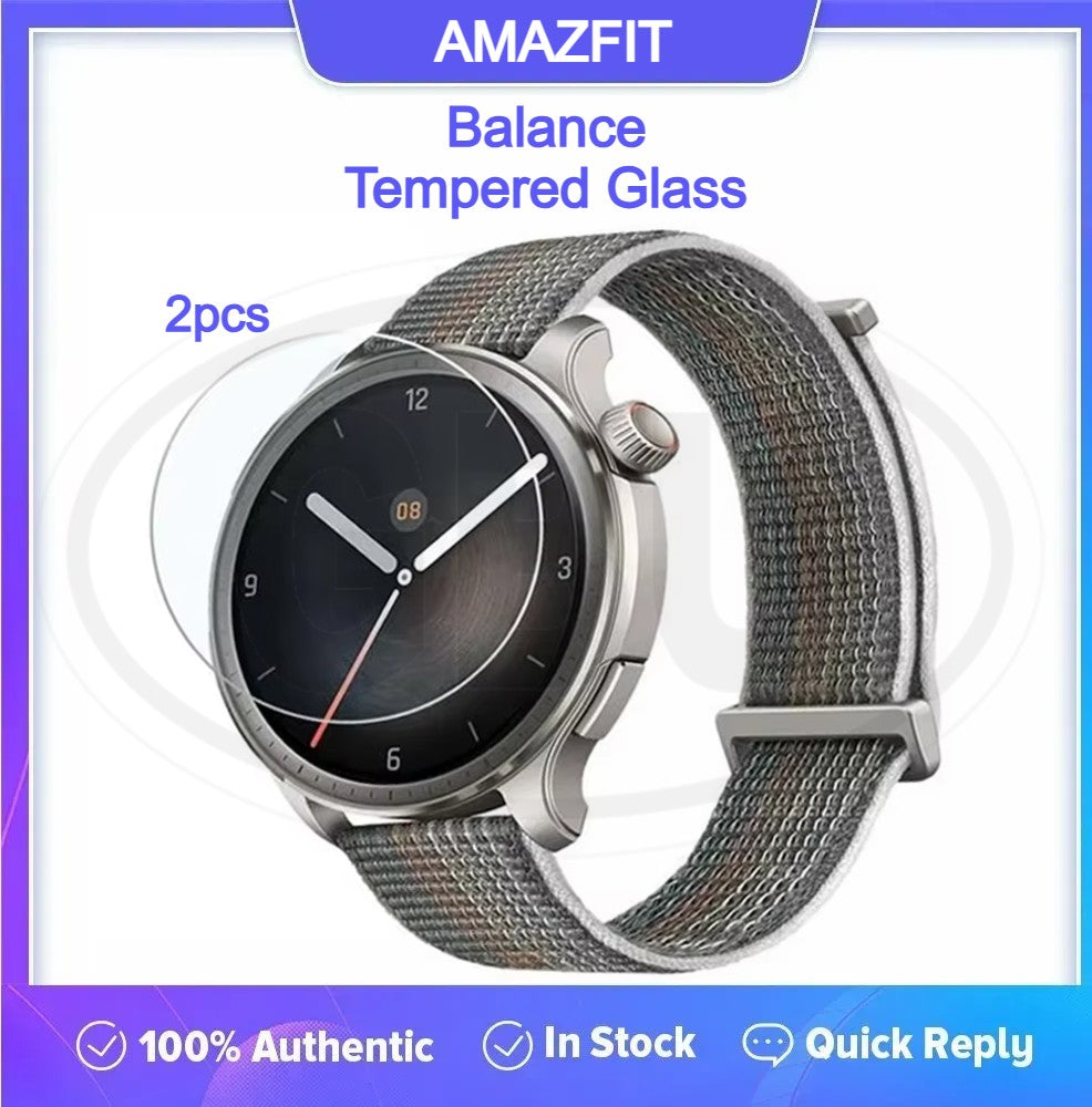 [2pcs] Amazfit Balance Screen Protector HD Tempered Glass