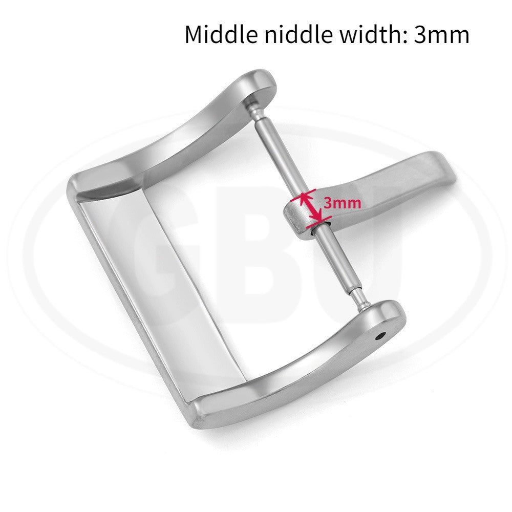 Watch Buckle Strap Buckles 18mm 20mm 22mm Watch Band Strap Pin Buckles - Elegant Design 304L Stainless Steel