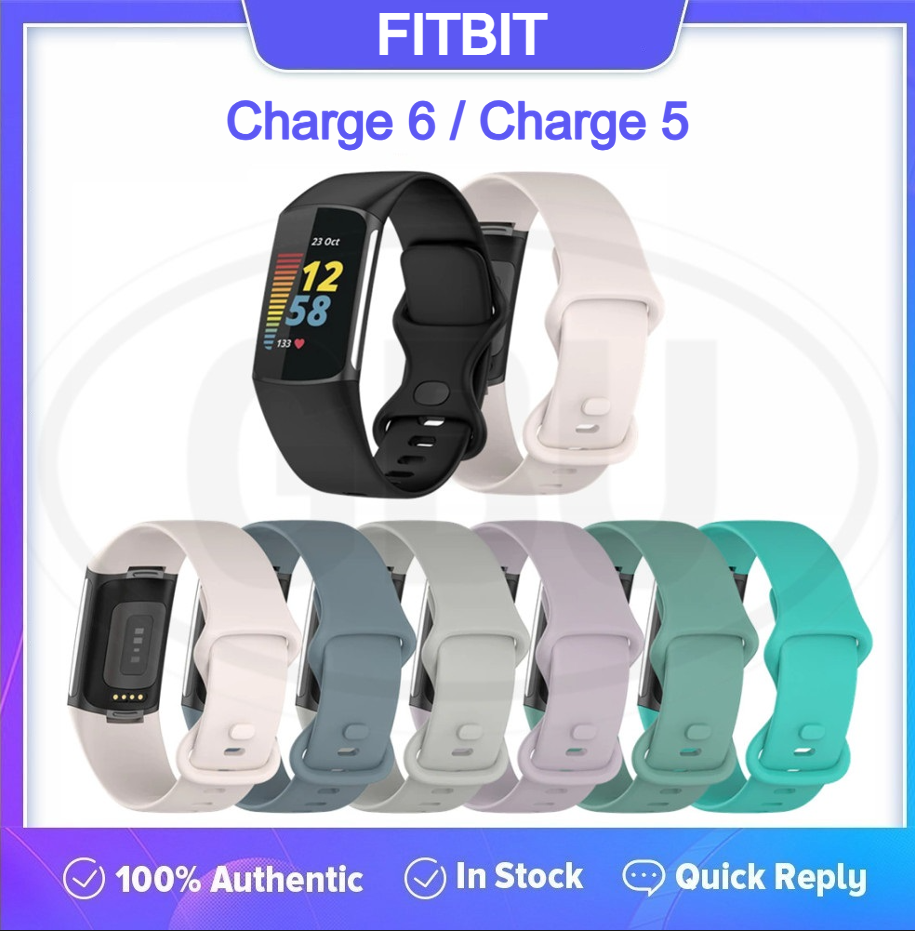 Fitbit Charge 6 / Fitbit Charge 5 Smart Watch Soft Silicone Replacement Band Strap - Small size