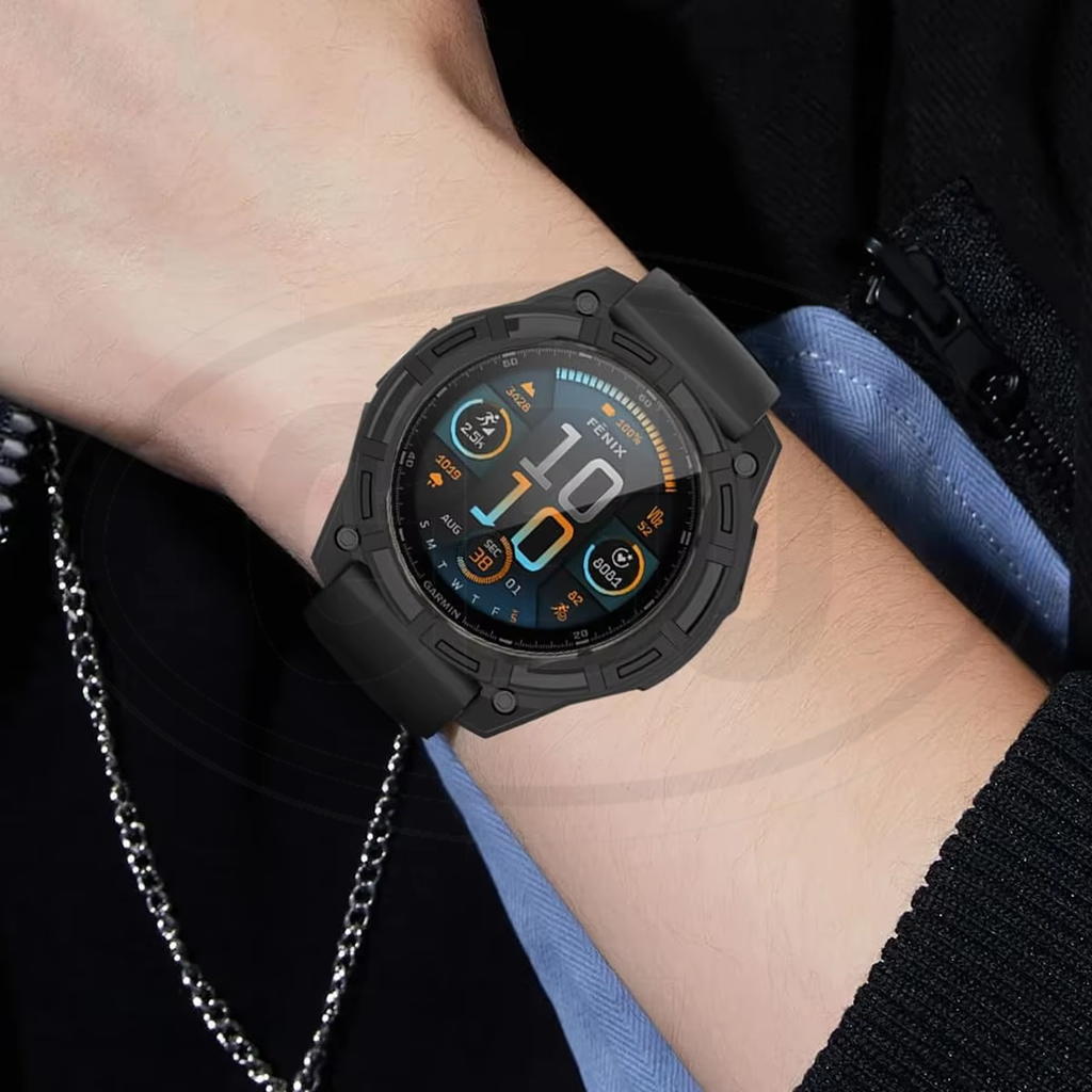 Garmin Quatix 8 47mm / Quatix 8 51mm Sarung Half Silikon - No Screen  PERCUMA Anti-Dust Cover