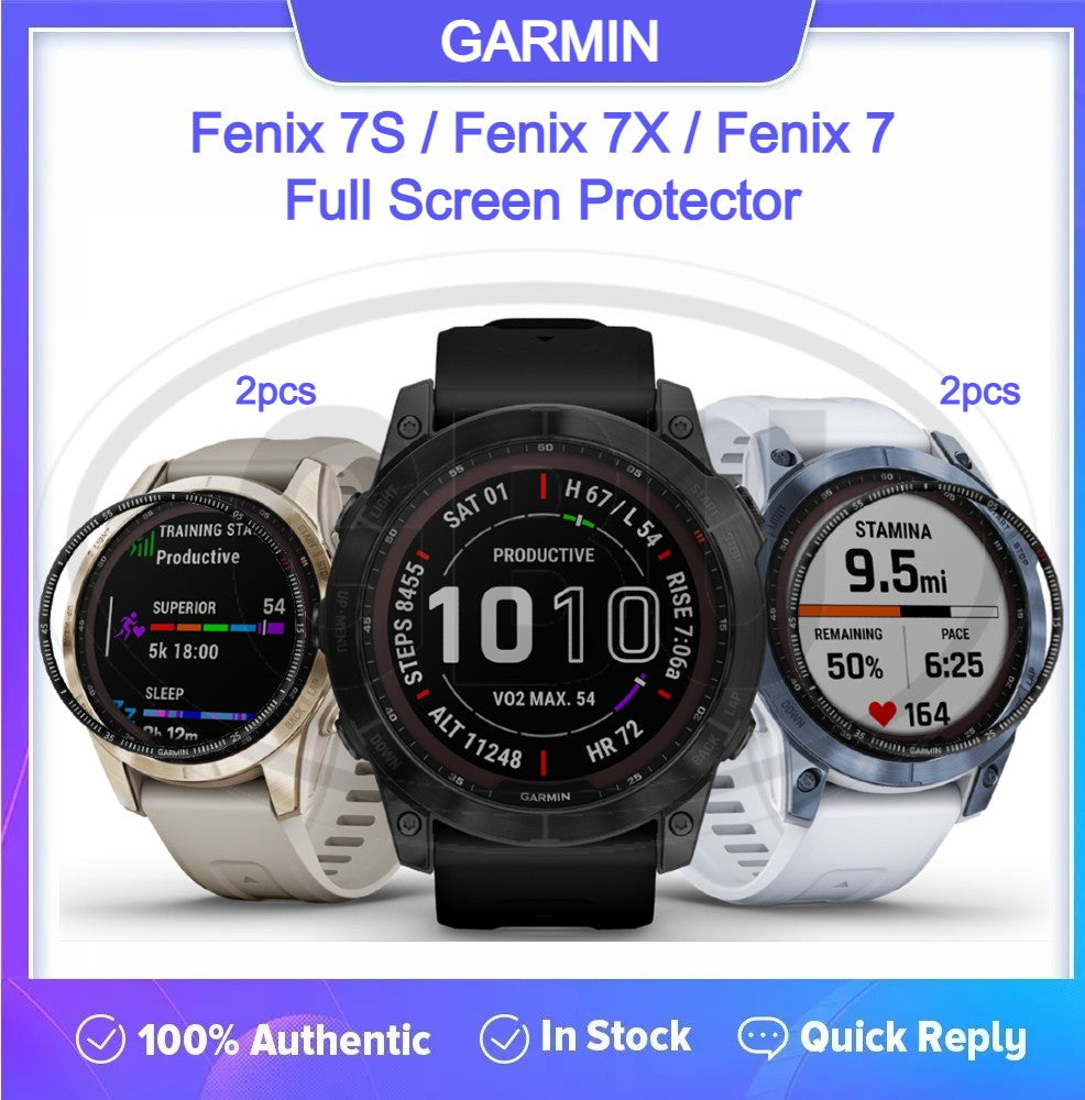 Fenix 7 7X 7S / Fenix 7X / Fenix 7S / Fenix 7 3D Full Cover Screen Protector - Full Screen