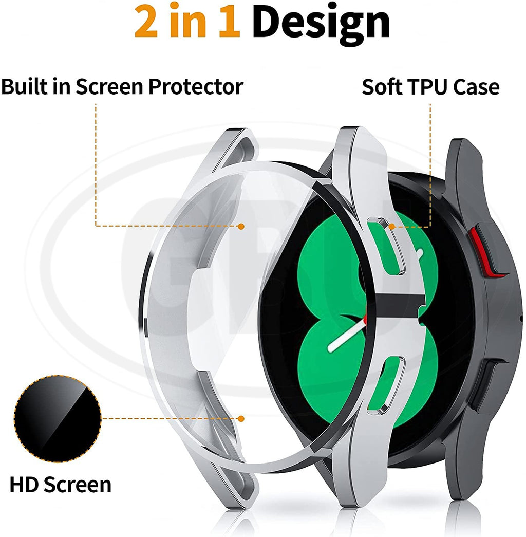 Samsung Galaxy Watch 4 40mm / Watch 4 44mm / R860 / R870 TPU Full Cover Case Protector - Full Screen Protection Cover