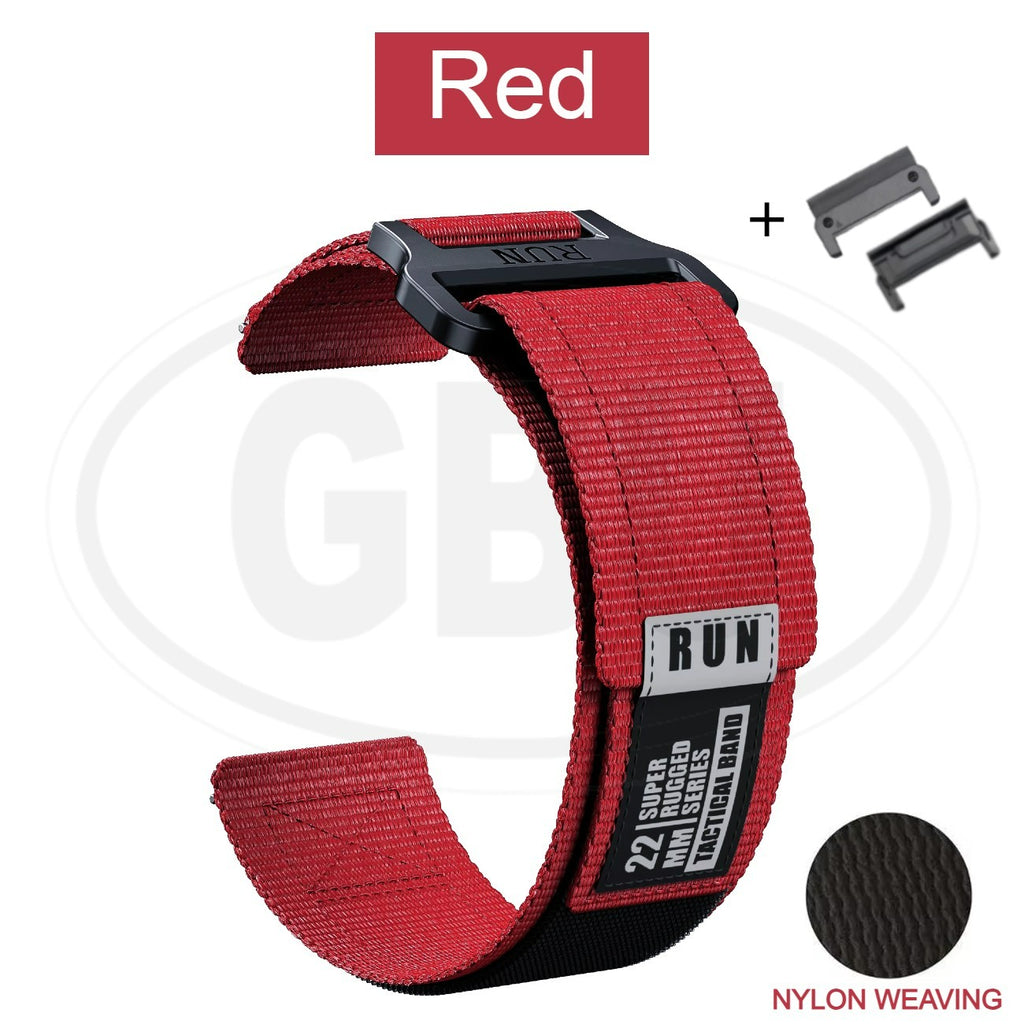 Garmin Nylon Watch Strap for Fenix 8 51mm / 7X 6X 5X / Fenix 3 / Instinct 2x / Descent MK3i MK2 MK1 QuickFit Watch Band - 26mm