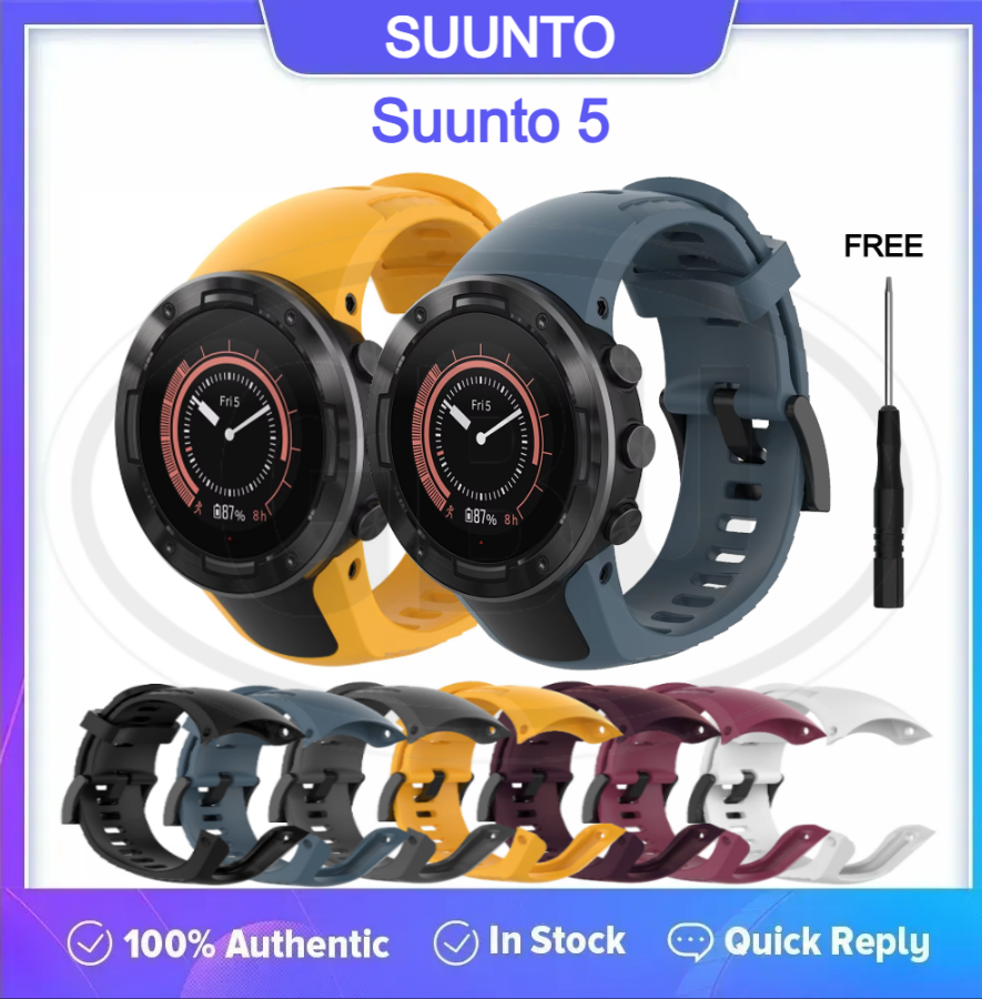 Suunto 5 Smartwatch Tali Silikon Lembut / Watch Strap (High Quality)
