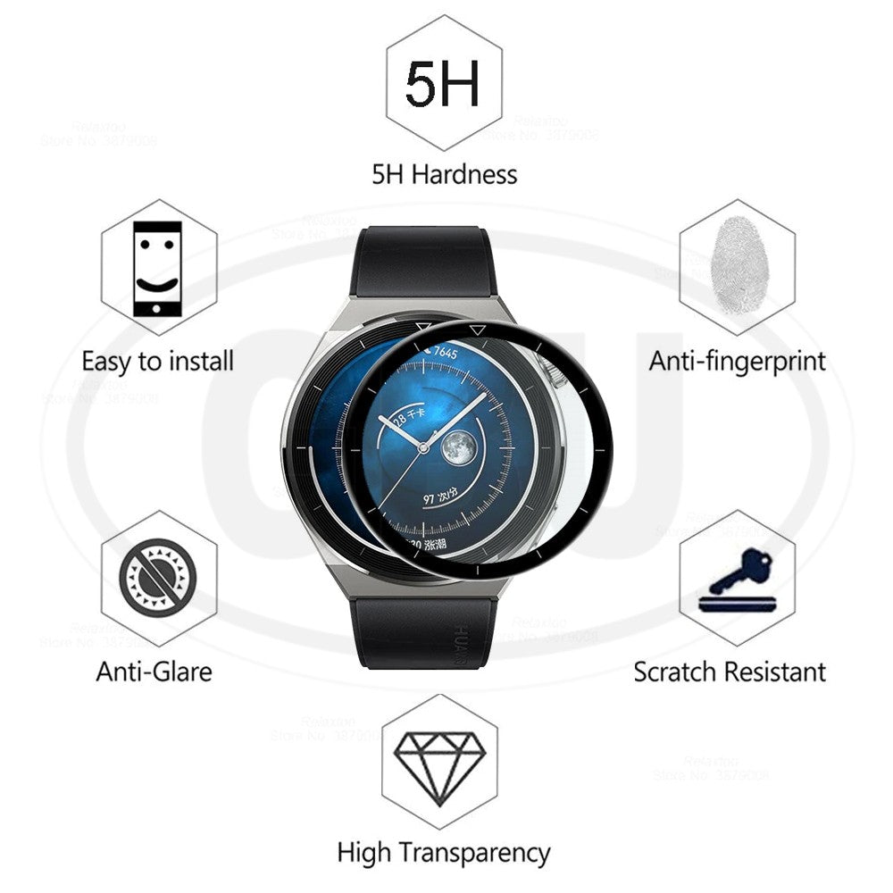 [2pcs] Huawei Watch GT3 Pro / GT3 Pro 46mm / GT3 Pro 43mm / GT3pro Screen Protector HD Tempered Glass