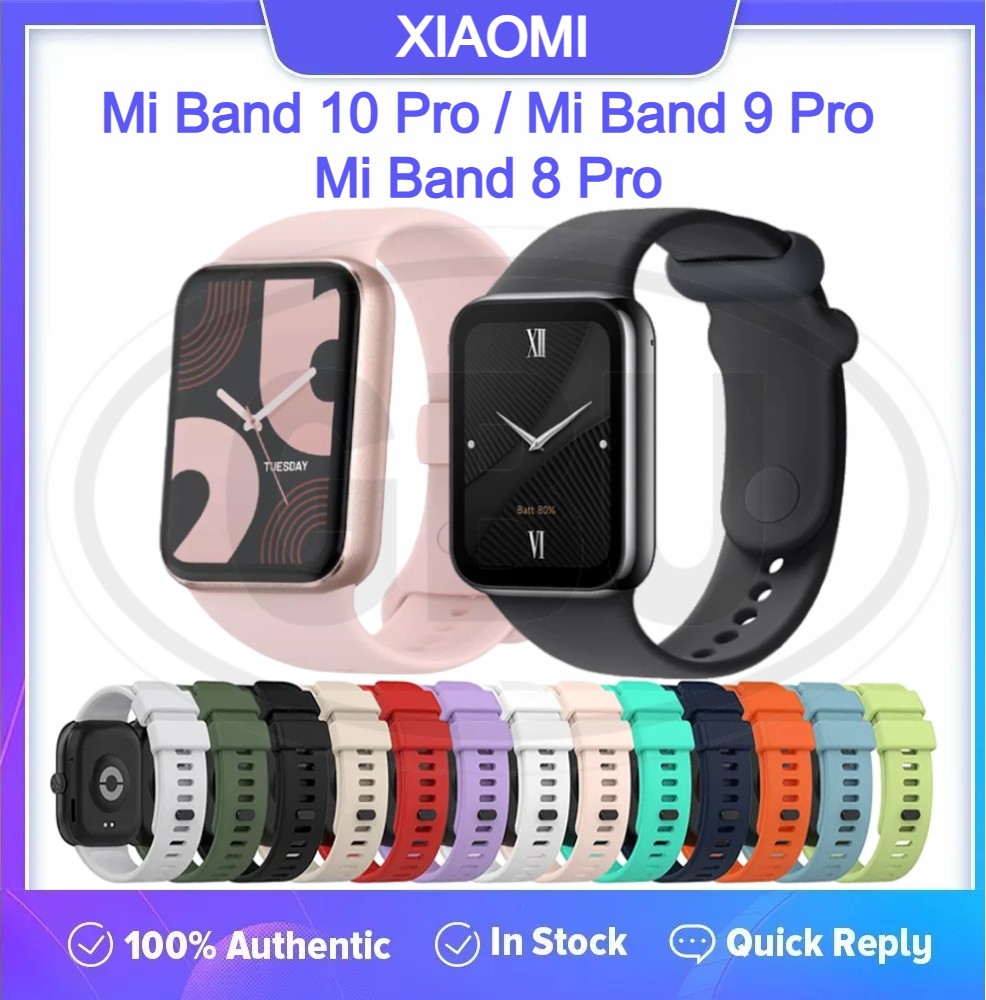 Xiaomi Smart Band 10 Pro / Xiaomi Smart Band 9 Pro / Xiaomi Smart Band 8 Pro Tali Silikon Lembut / Watch Strap