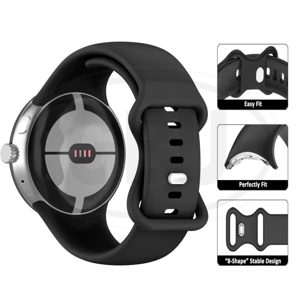 Google Pixel Watch 4 41mm / Pixel 3 41mm / Pixel 2 / Pixel Smartwatch Tali Silikon Lembut / Watch Strap (High Quality)