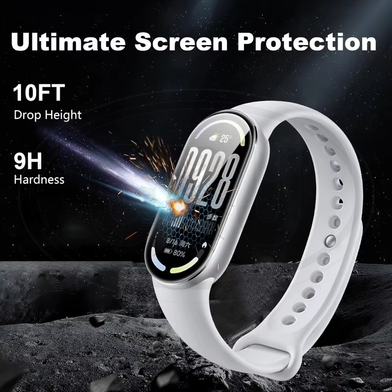 < 2pcs > Xiaomi Band 9 / Band 10 3D Full Cover Screen Protector - Full Screen