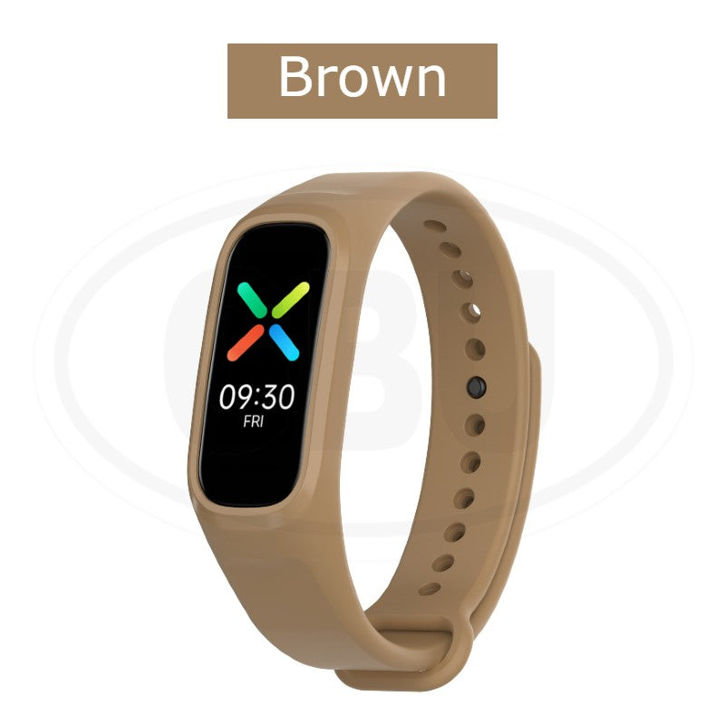 OPPO Band Silicone Wristband Replacement Strap Band - Black Color Buckle