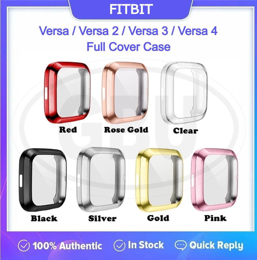 Compatible with Fitbit Versa / Versa 2 / Versa 3 / Versa 4 TPU Full Cover Protector Case (NOT ORIGINAL)