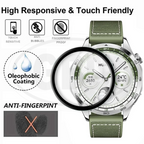 [2pcs] Huawei GT4 46mm / GT4 41mm / GT 4 46mm / GT 4 41mm 3D Full Cover Screen Protector Tempered Glass - Full Screen