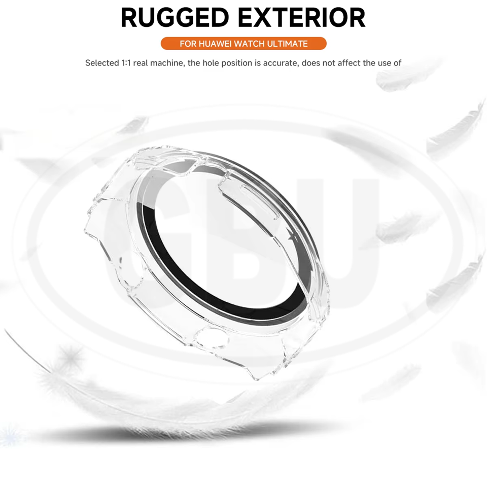 Huawei Watch Ultimate / Huawei Ultimate Full Cover Case 2-in-1 with Tempered Glass Protector Screen