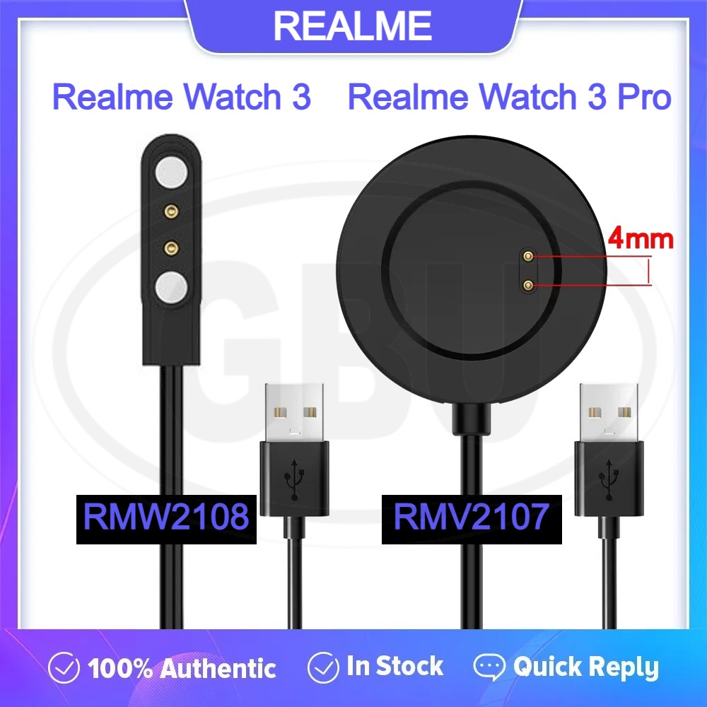 Realme Watch 3 / Watch 3 Pro / RMW2108 / RMV2107 Changing Cable Magnetic Dock